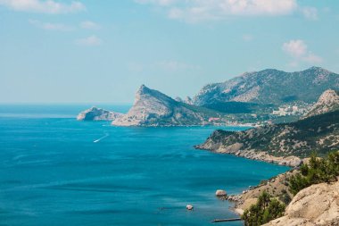 Sudak, Crimea Ceneviz kale üzerinden görüntülemek