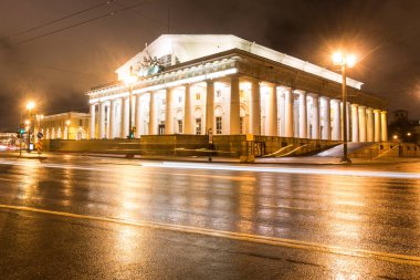 Akademik Dram Tiyatrosu, A.S. Pushkin, Alexandrinsky Tiyatrosu, kış Petersburg 