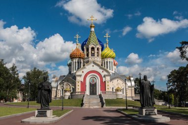 Rusya, Moskova, 10, Temmuz, 2016: The Church Peredelkino, ünlü Rus yer