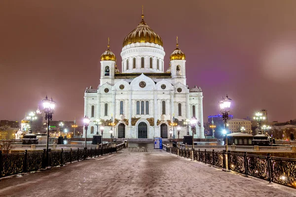 Россия, Москва, 06, Январь, 2018: Вид на Храм Христа Спасителя — стоковое фото