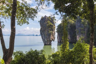 James Bond Adası Phang Nga Bay, Tayland muhteşem manzara