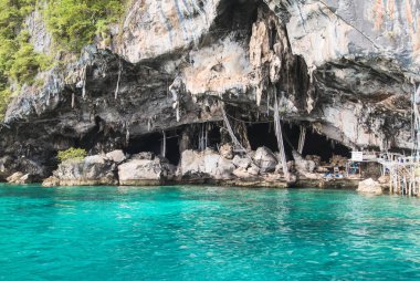 Tayland, 26 Eylül 2018: Yığın lagün, Phi Phi Lay Adası