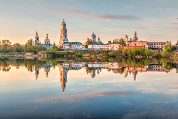 Hermosa Vista Atardecer Santo Diveeevo Seraphim Sarov Monasterio Cuarto Destino — Foto de Stock