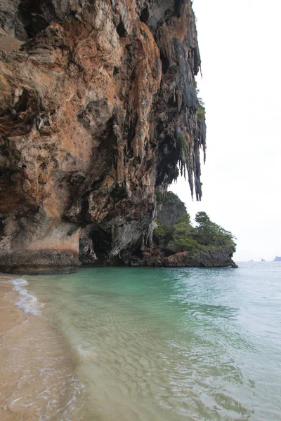 Kijk Rots Oceaan Provincie Krabi Raleigh Schiereiland — Stockfoto