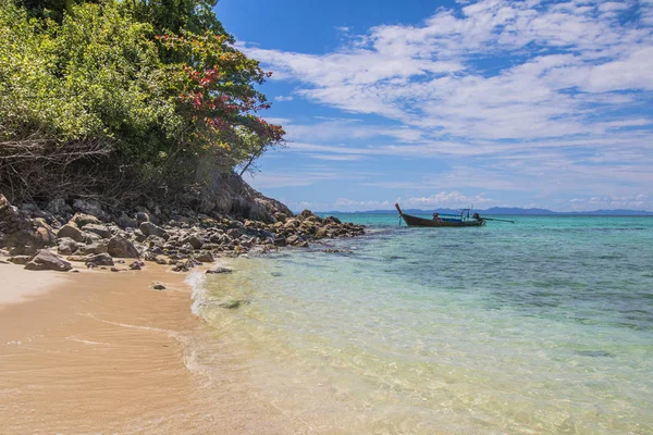 Tailândia Setembro 2018 Ilha Bambu Província Krabi Dia Verão Vista — Fotografia de Stock