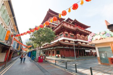 Singapur, 30 Eylül: Buddha Tooth Relic Tapınağı