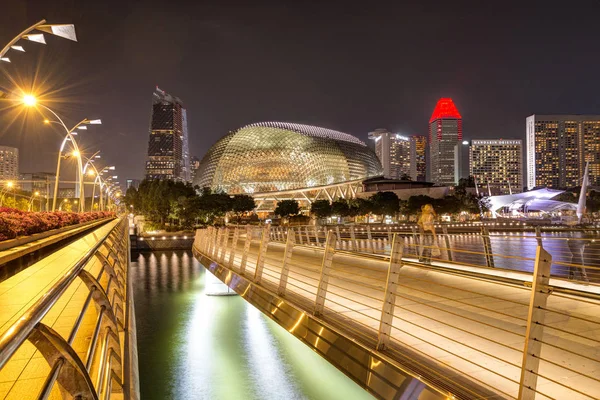 Singapur, 29 de septiembre de 2018: Vista del Teatro Esplanade . — Foto de Stock
