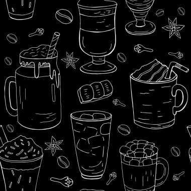 El farklı kahve desen, beyaz çizgi üzerinde siyah bac çekilmiş.