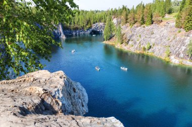 Marble Canyon - Ruskeala Mountain Park, Karelia, Rusya Federasyonu