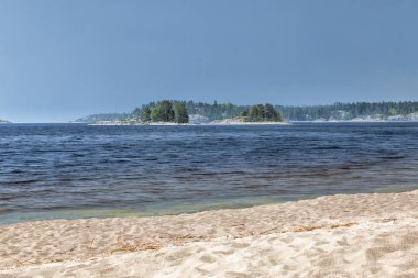 Lake Ladoga, Ladoga skerries, Karelia, Russia clipart
