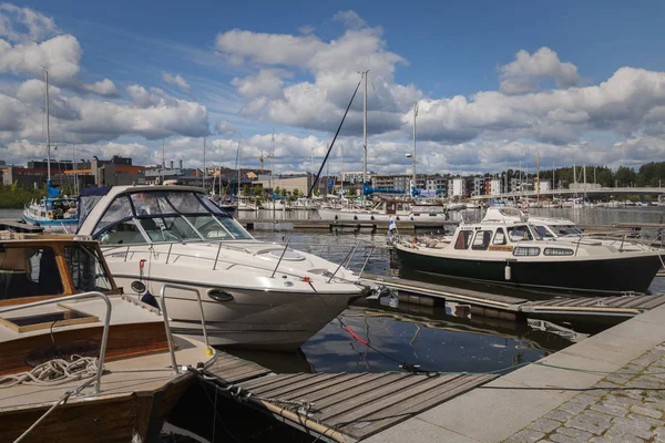 Porvoo, Finland - July 14, 2019 -  Embankment of the city of Porvoo. — Stock Photo, Image