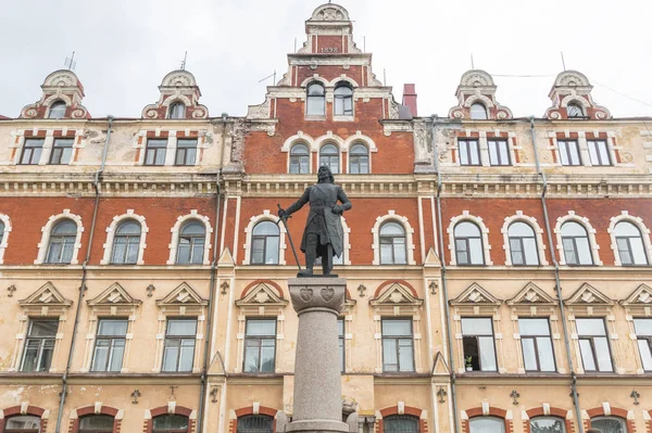 Vyborg, Ryssland, 11 augusti, 2019-gatorna i Vyborg. De är — Stockfoto