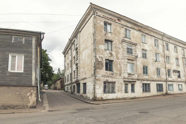 Vyborg, Ryssland, 11 augusti, 2019-gatorna i Vyborg. Centrum, Russian Province. — Stockfoto