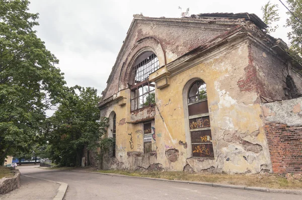 Vyborg, Rosja, 11 sierpnia 2019-ulice Vyborg. Centrum miasta, Prowincja Rosyjska. — Zdjęcie stockowe