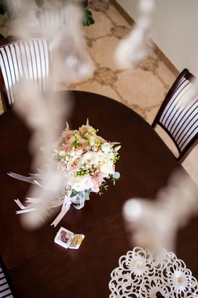 Hermoso Ramo Boda Para Novia — Foto de Stock