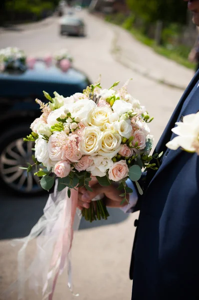 Beautiful Wedding Bouquet Bride — Stock Photo, Image