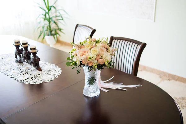 Belo Buquê Casamento Para Noiva — Fotografia de Stock