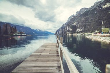 Riva del Garda. İtalyan mimarisi. 