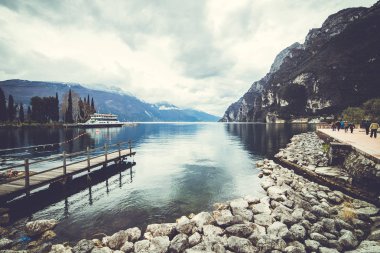 Riva del Garda. İtalyan mimarisi. 
