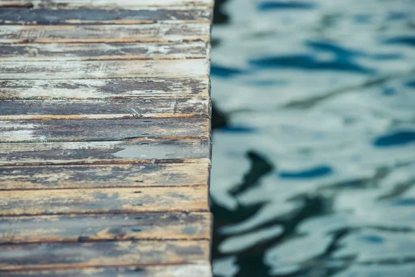 Molo Legno Sulla Spiaggia — Foto Stock