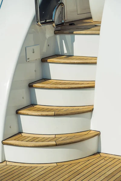 Super Yacht Lyxjakter Hamnen Byggnadsdelar Närmare Uppgifter — Stockfoto