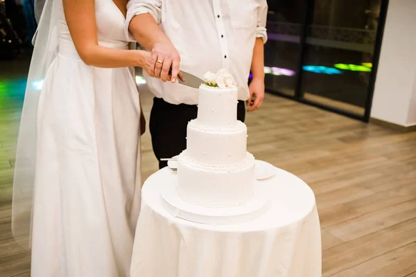 Великий Весільний Торт Тенденції Прикраси — стокове фото