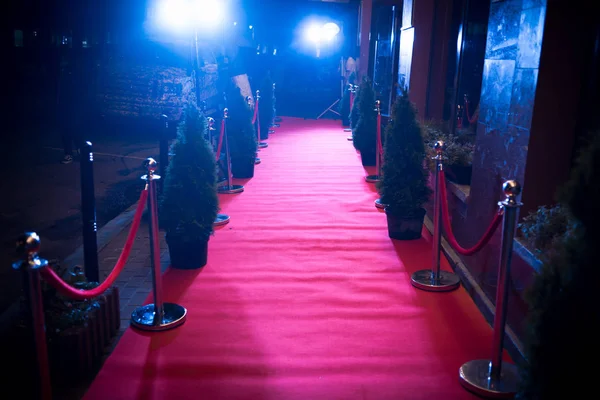 Red Carpet Entrance Decoration — Stock Photo, Image