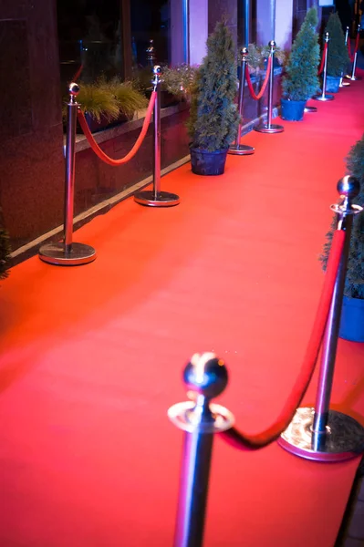 Alfombra Roja Decoración Entrada — Foto de Stock