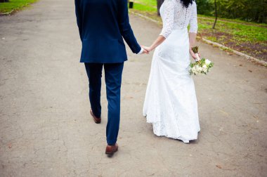 Büyük düğün buketi. Sabah gelin.