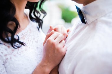 Büyük düğün buketi. Sabah gelin.