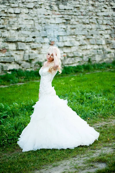 Чувственный Портрет Прекрасной Невесты — стоковое фото