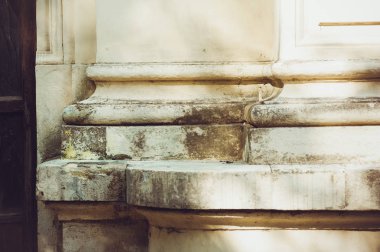 Paris 'in eski klasik mimarisi. Cephe elementleri