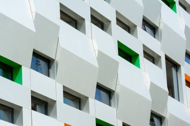 Modern şehir binası modern cephe dekorasyonu