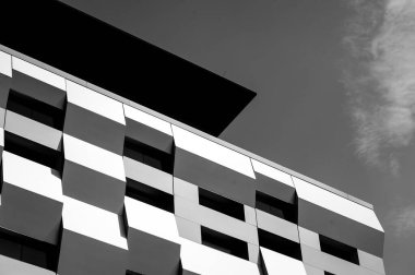 Modern şehir binası modern cephe dekorasyonu