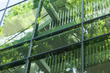 Modern şehir binası modern cephe dekorasyonu