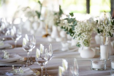 Düğün için güzel bir masa.