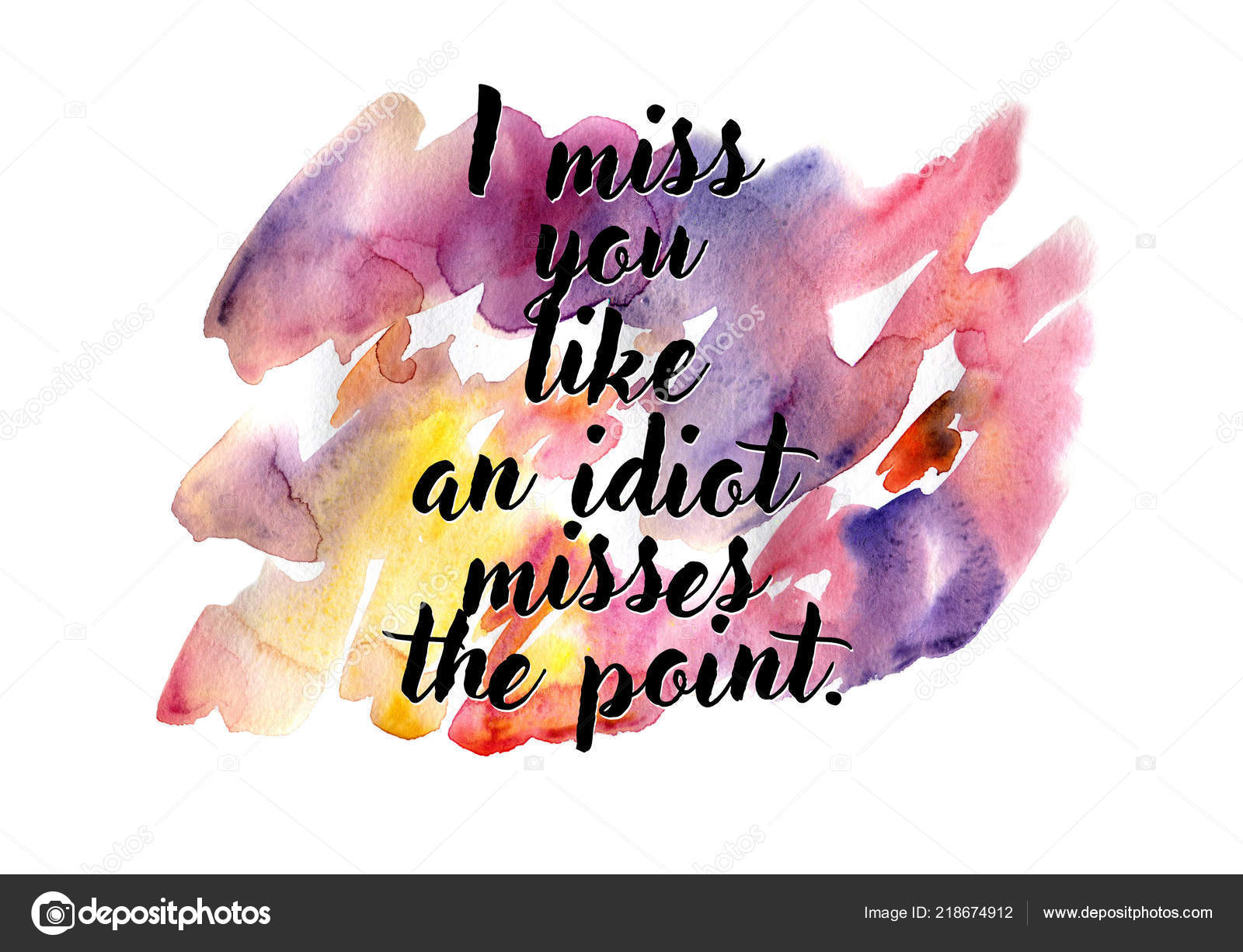 Watercolor Colorful Background Typography Quote Wall Poster Mood
