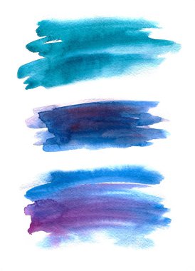 Beyaz arka plan üzerinde izole soyut suluboya