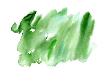 Beyaz arka plan üzerinde izole soyut suluboya