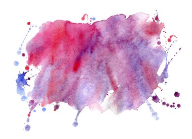 Pembe suluboya arka plan. Renkli soyut pembe-kırmızı-mor boya.