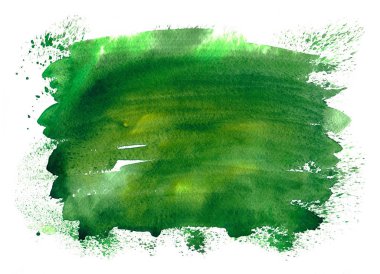 Beyaz arka plan üzerinde izole soyut suluboya