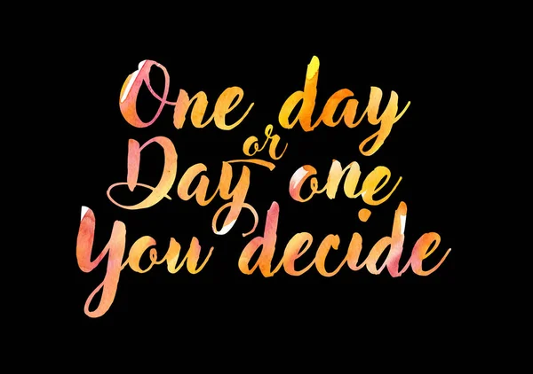 Tipografi suluboya renkli harflerle. Duvar poster ya da ruh hali yönetim kurulu için alıntı.