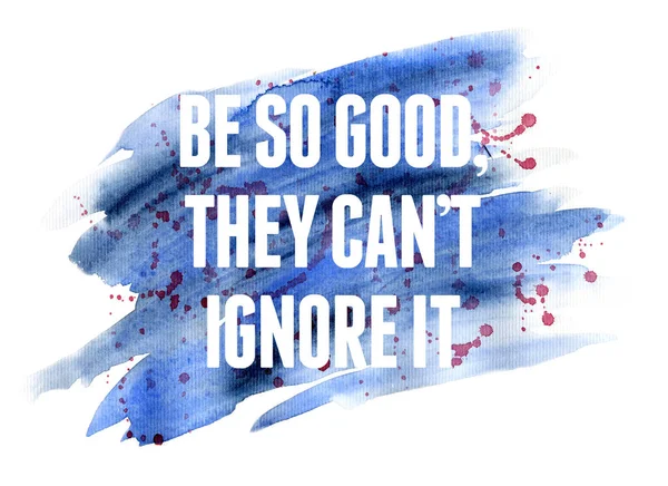 Yaratıcı motivasyon posteri veya kartpostal suluboya arka plan ile ilham verici.