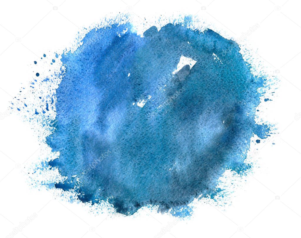 Hand paint watercolor winter abstract background.