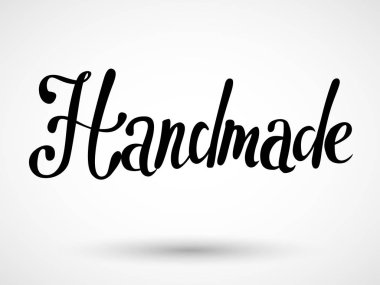 Beyaz arka plan üzerinde izole el yapımı yazı