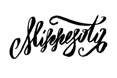 ABD devlet adı el yazı. Modern fırça tarzı. Beyaz arka plan üzerinde izole.