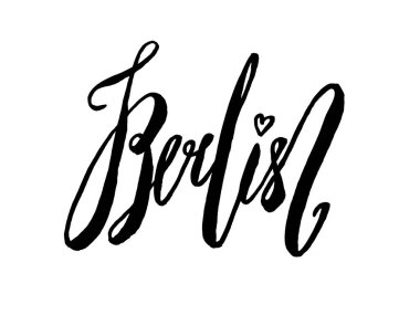 Berlin el yazı. Modern hat.