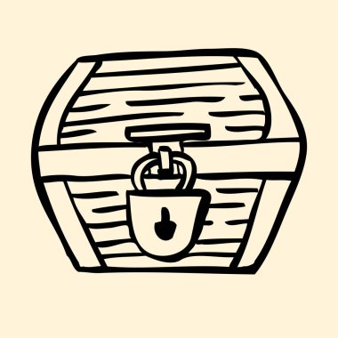 Bej renkli arka plan üzerinde göğüs simgesi