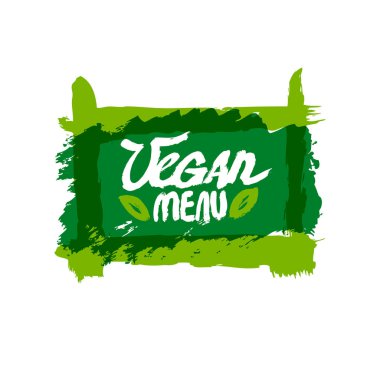 Vejetaryen Restoran, vegan Cafe menü için sağlıklı organik gıda etiket