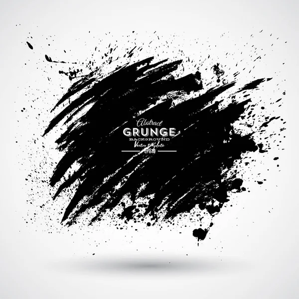 Banner Grunge Splash Mancha Bagunçada —  Vetores de Stock